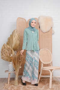 AS-IS Classic Kebaya Batik in Dusty Green (TOP)